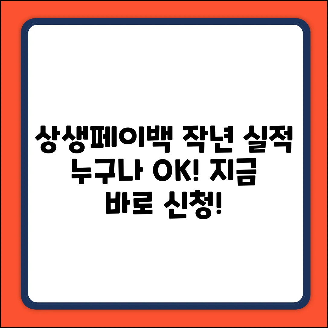 상생페이백, 작년 카드 실적? 누구나 쉽게!