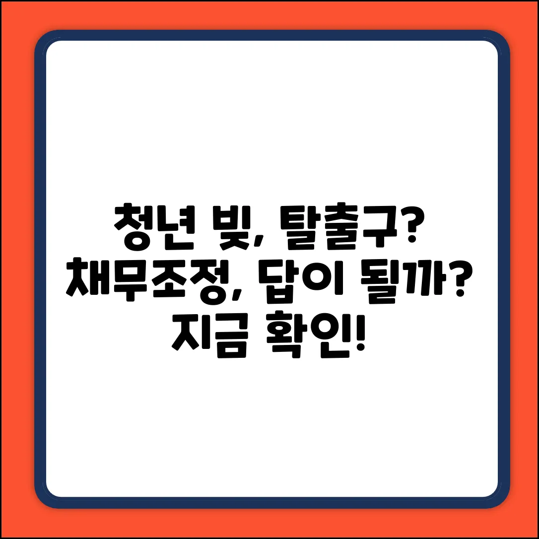 청년채무조정제도, 해답이 될까요?