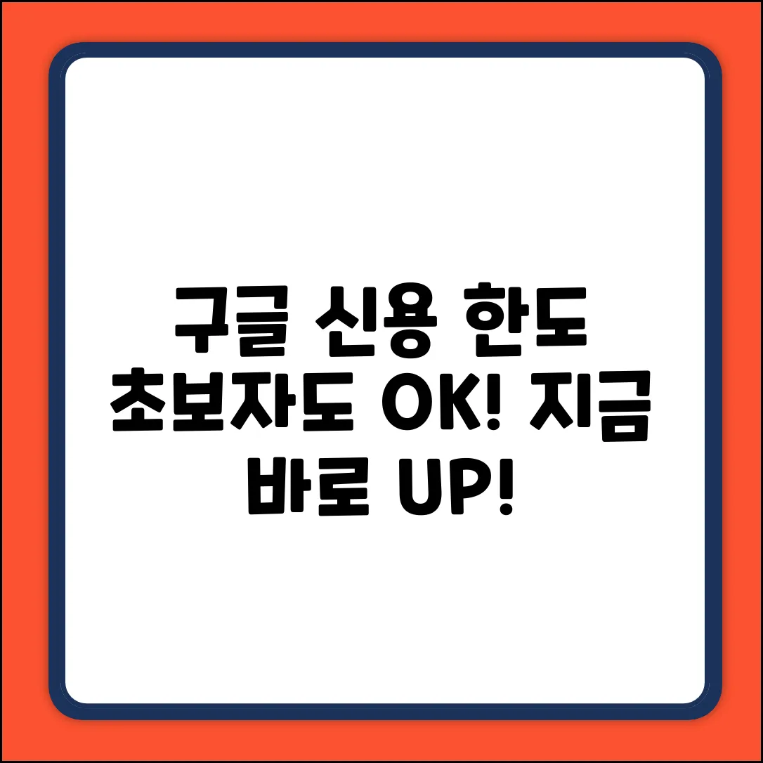 구글 신용 한도 늘리기? 초보자도 OK!