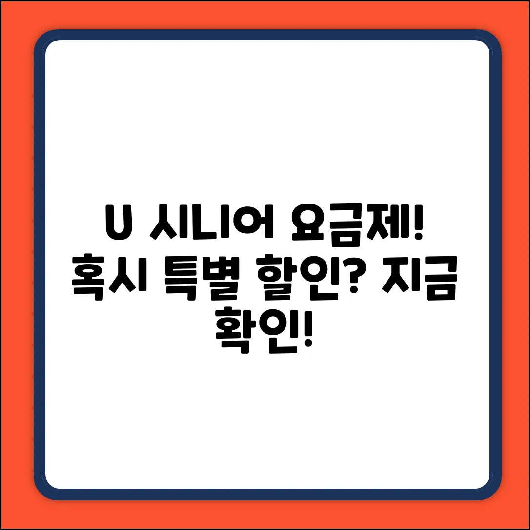 U+ 시니어 요금제, 특별 할인될까?