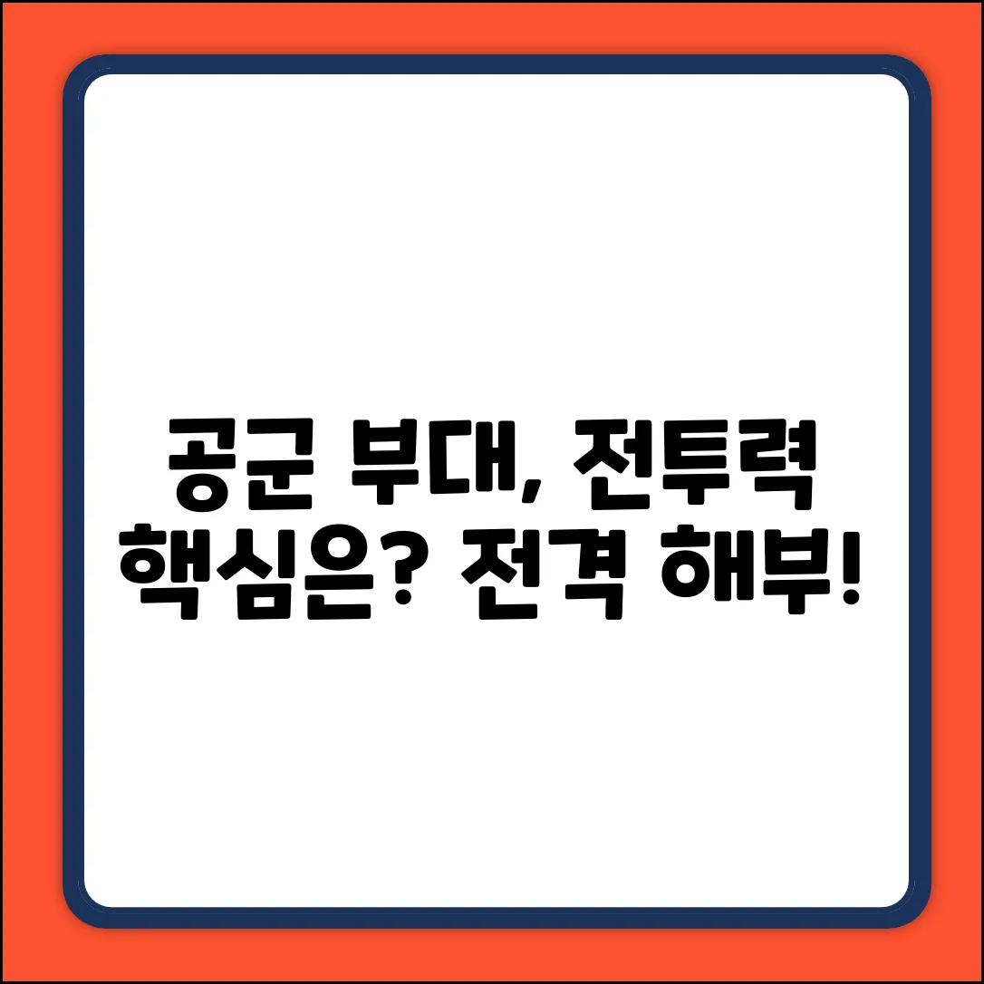 공군 부대는 어떻게 구성될까?