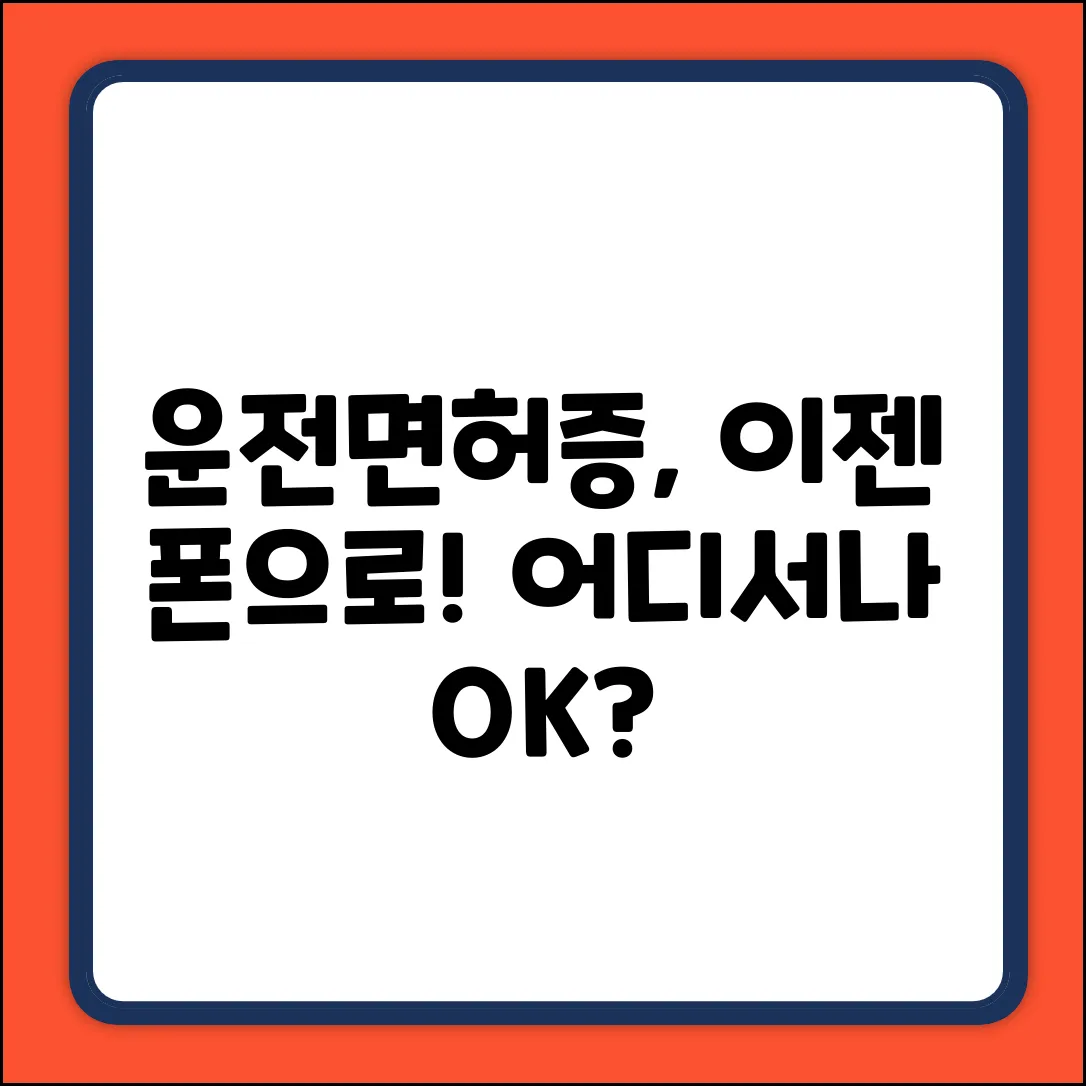 모바일 운전면허증, 실물 없이 어디서 OK?