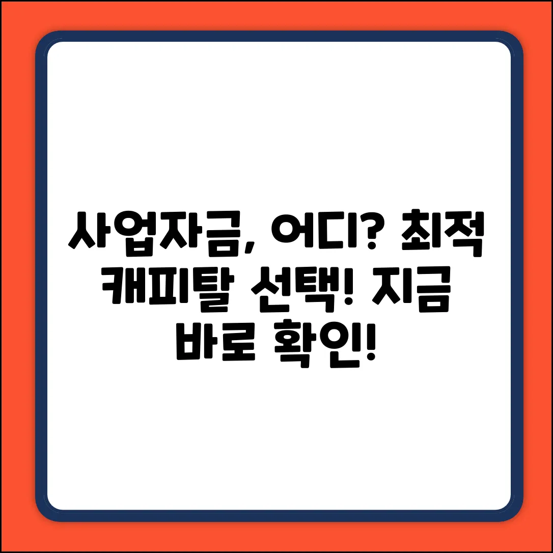사업자캐피탈, 어디서 받는 게 좋을까?